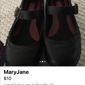 Brown Mary Janes never worn